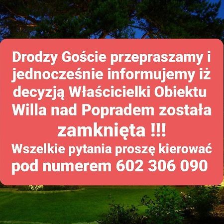 Willa Nad Popradem Bed & Breakfast Piwniczna-Zdroj Exterior photo
